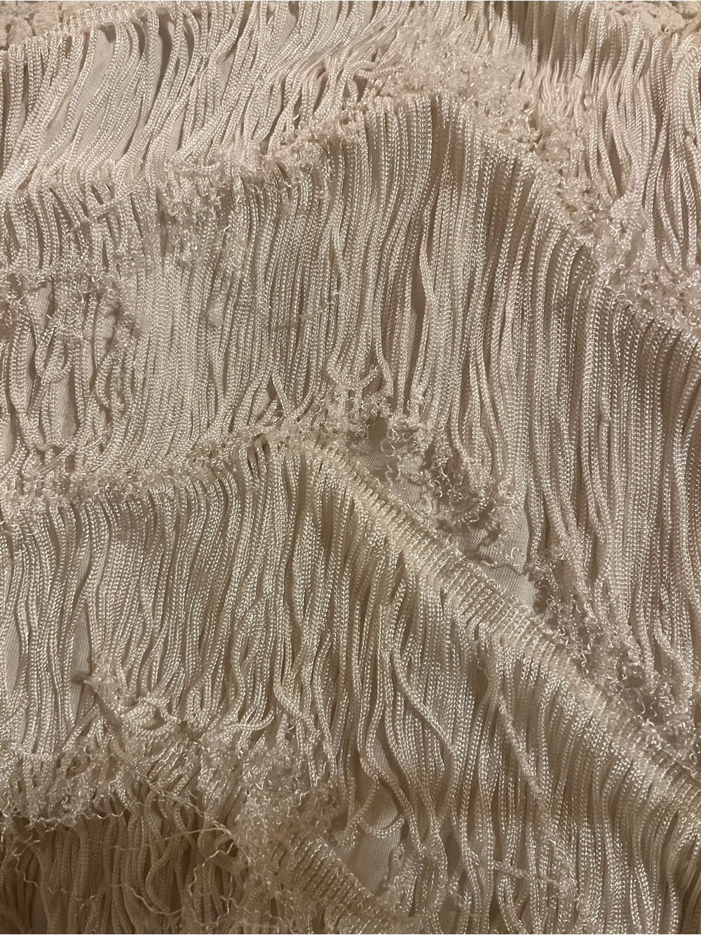Free People White Fringe Crochet Halter Mini Dress Size S - Picture 3 of 14